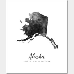 Alaska State Map Posters and Art